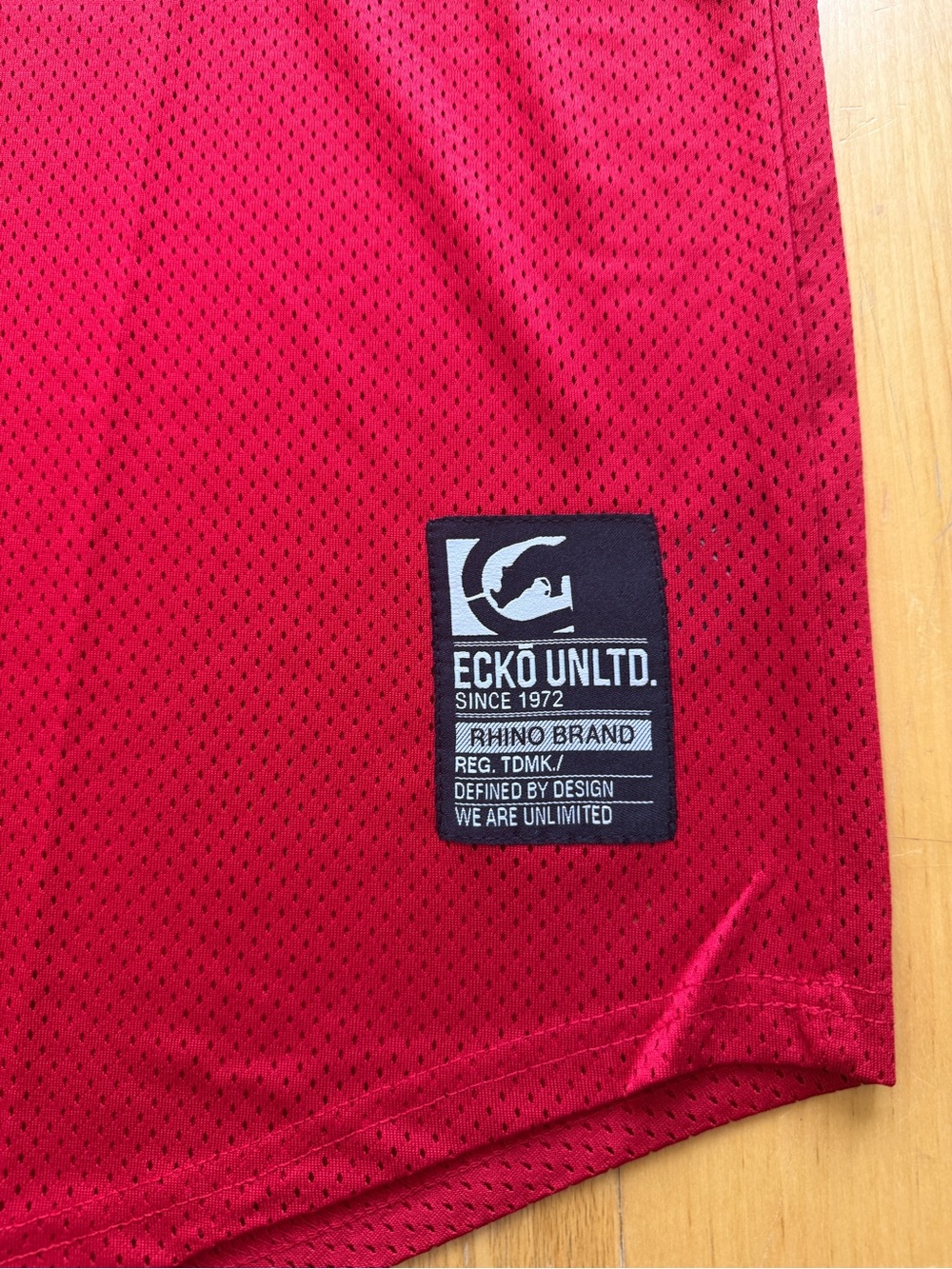 Ecko Unltd Red Mesh #72 Hip Hop Streetwear Jersey Men… - Gem